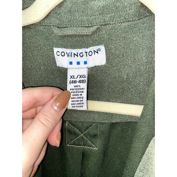 Vintage Olive Green Suede Light weight jacket - Picture 3 of 4